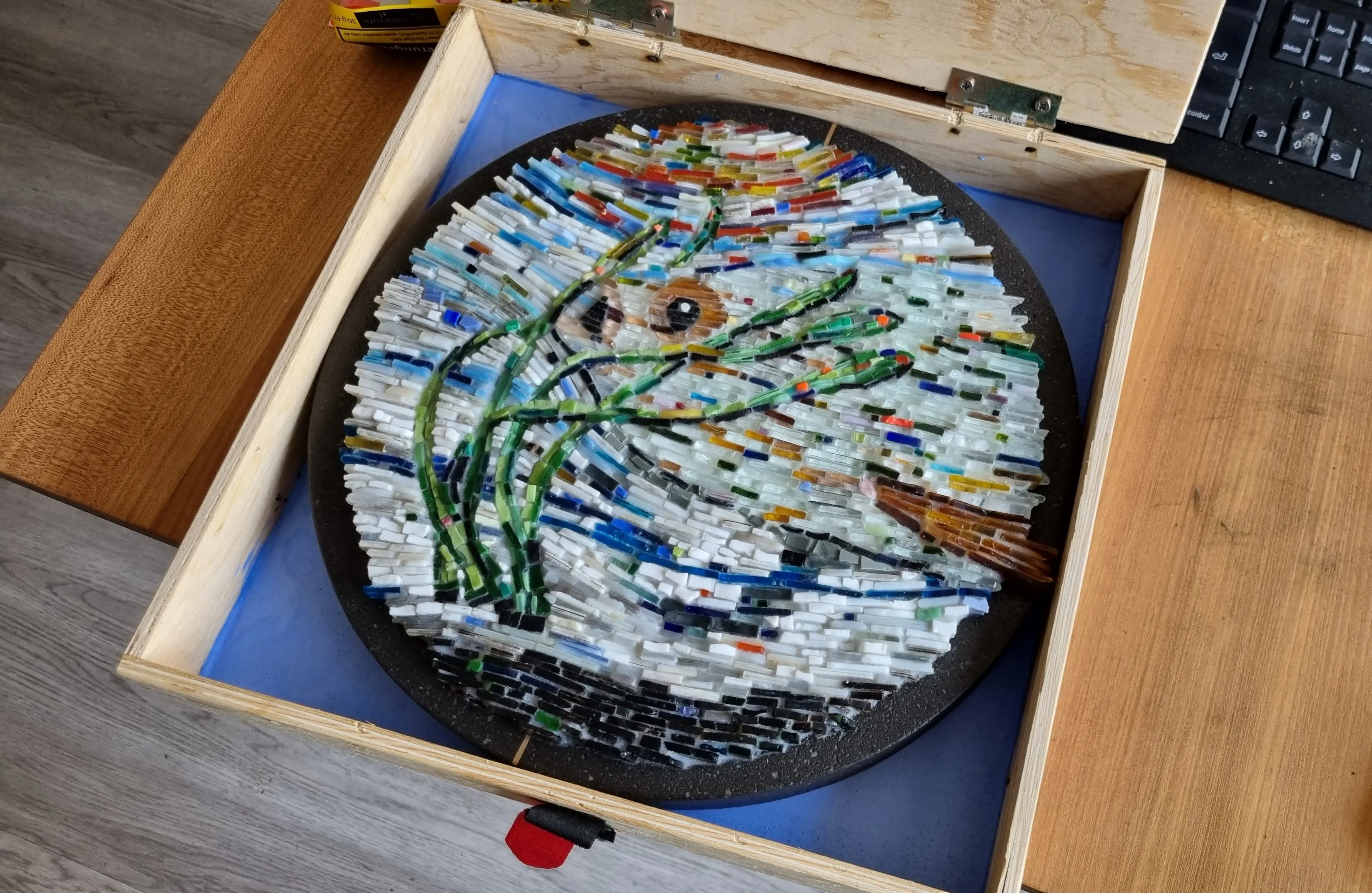 Gestaltung eines Glasmosaiks